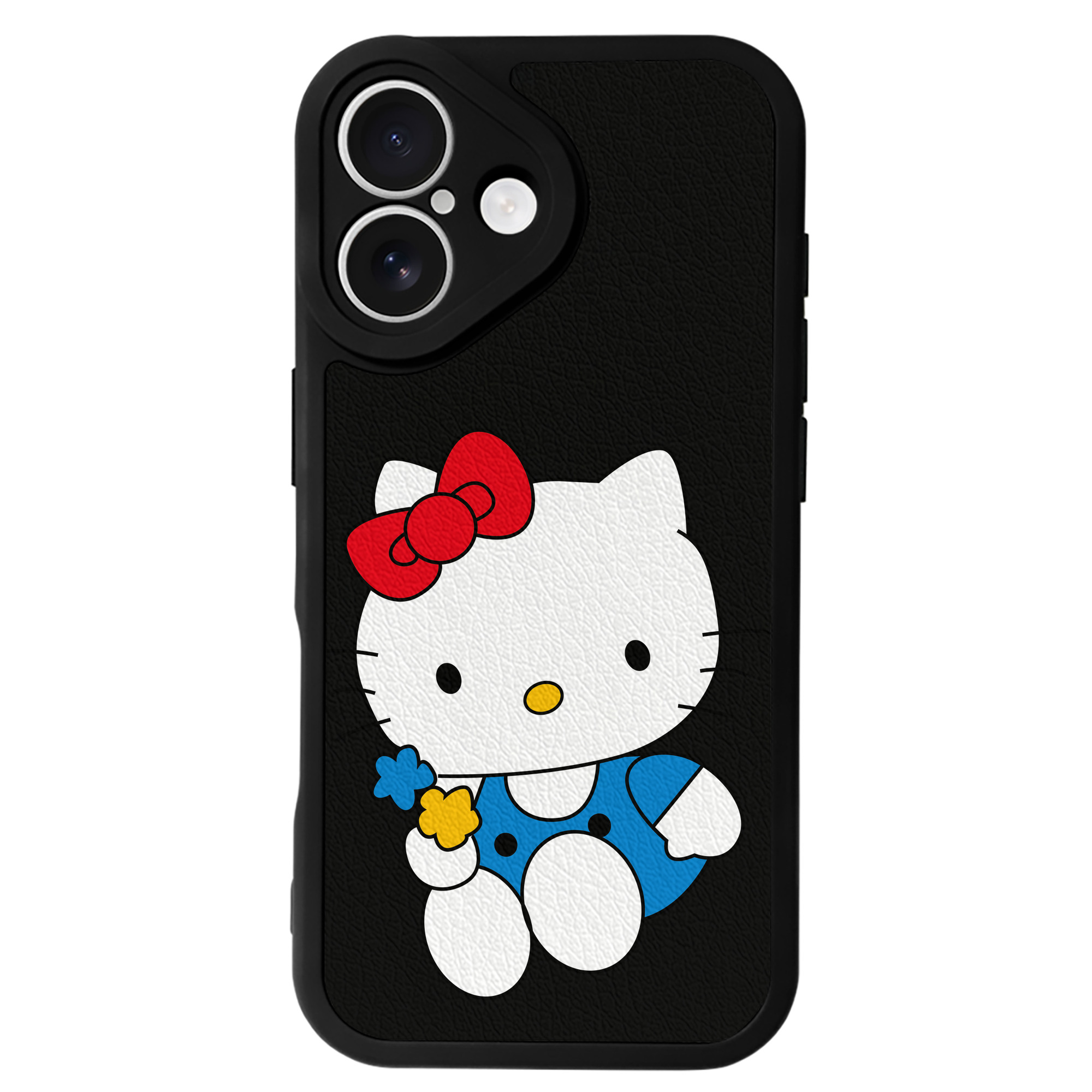 （画像用） Hello Kitty ハローキティ 【iPhone 16シリーズ対応】シリコンスマホケース（レザー調） 材質：シリコン